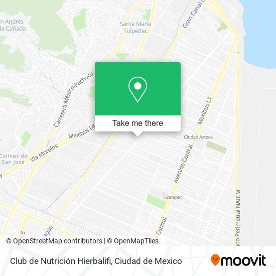 Mapa de Club de Nutrición Hierbalifi