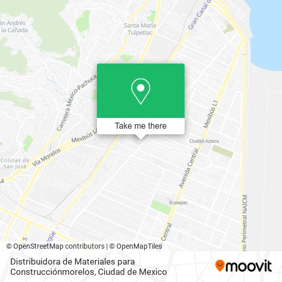 Distribuidora de Materiales para Construcciónmorelos map