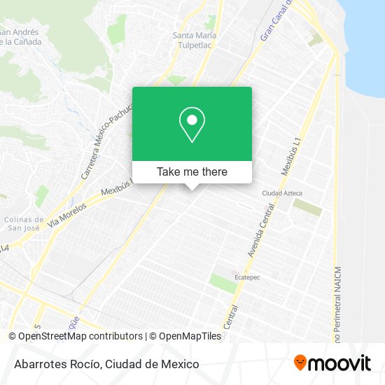 Abarrotes Rocío map