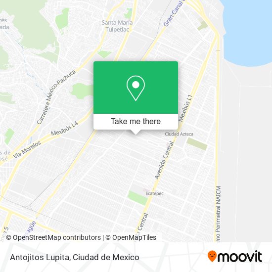 Antojitos Lupita map