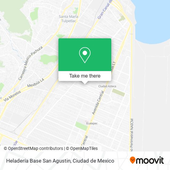 Mapa de Heladería Base San Agustin