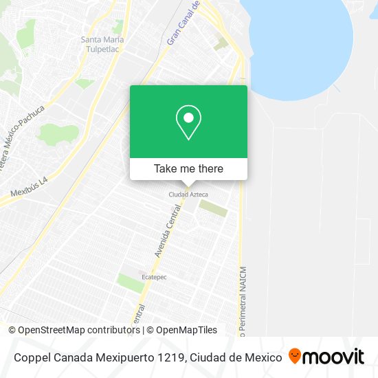 Mapa de Coppel Canada Mexipuerto 1219