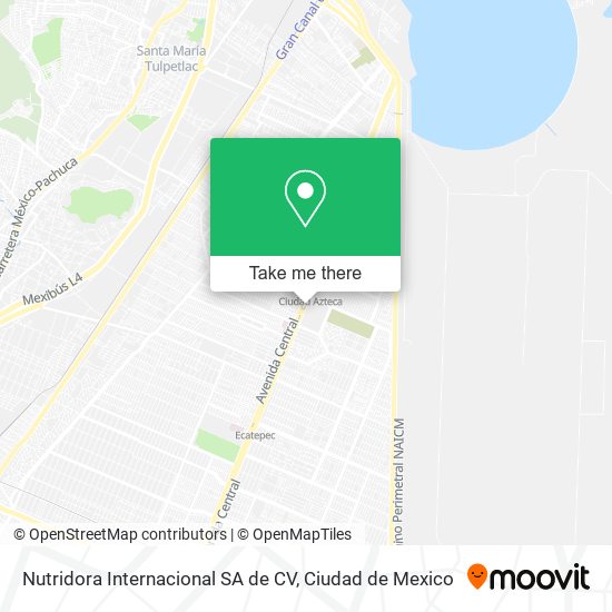 Mapa de Nutridora Internacional SA de CV
