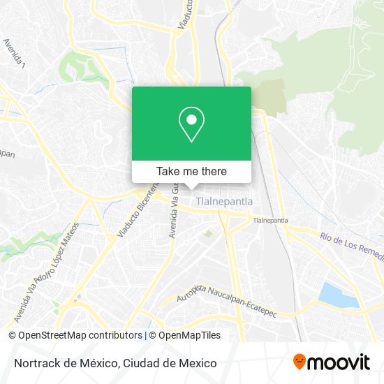 Nortrack de México map