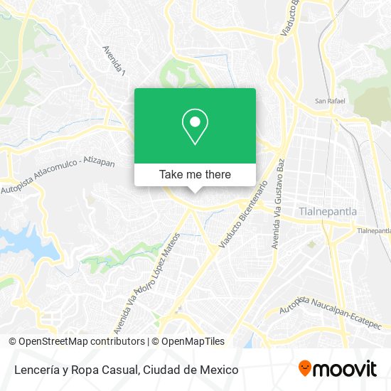 Lencería y Ropa Casual map