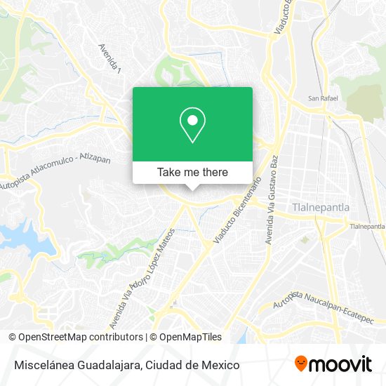 Miscelánea Guadalajara map