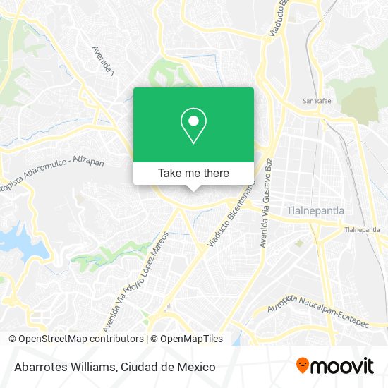 Abarrotes Williams map