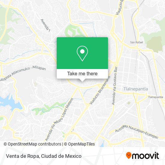 Mapa de Venta de Ropa