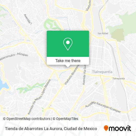 Mapa de Tienda de Abarrotes La Aurora