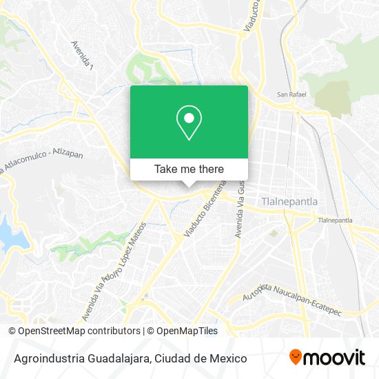 Agroindustria Guadalajara map