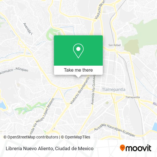 Librería Nuevo Aliento map