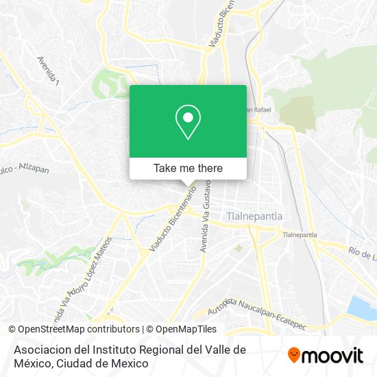 Asociacion del Instituto Regional del Valle de México map