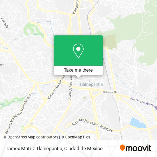 Tamex Matriz Tlalnepantla map