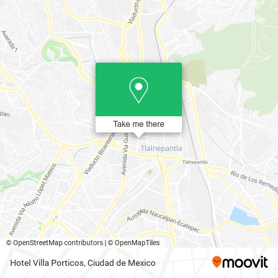Hotel Villa Porticos map