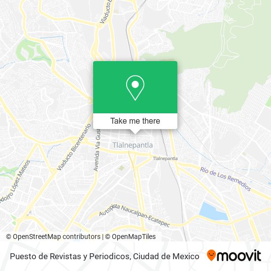 Puesto de Revistas y Periodicos map