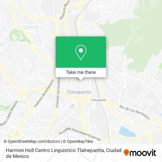Mapa de Harmon Holl Centro Linguistico Tlalnepantla