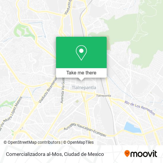 Mapa de Comercializadora al-Mos