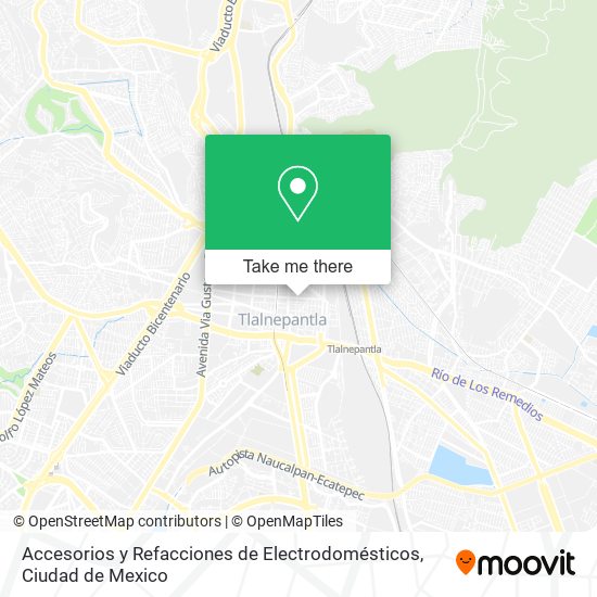 Accesorios y Refacciones de Electrodomésticos map