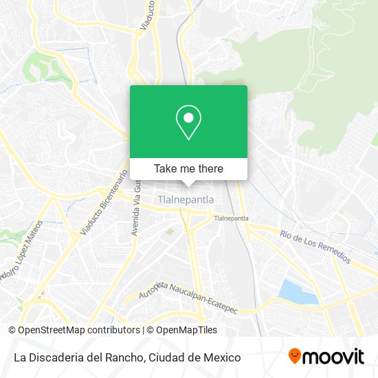 La Discaderia del Rancho map