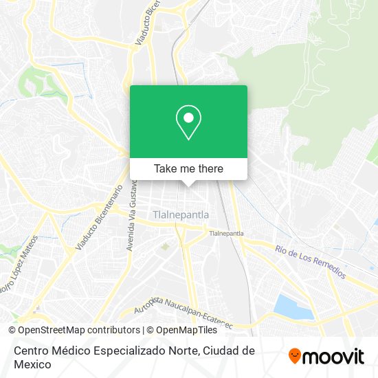 Centro Médico Especializado Norte map