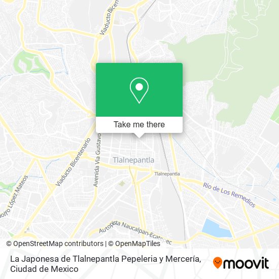 La Japonesa de Tlalnepantla Pepeleria y Mercería map