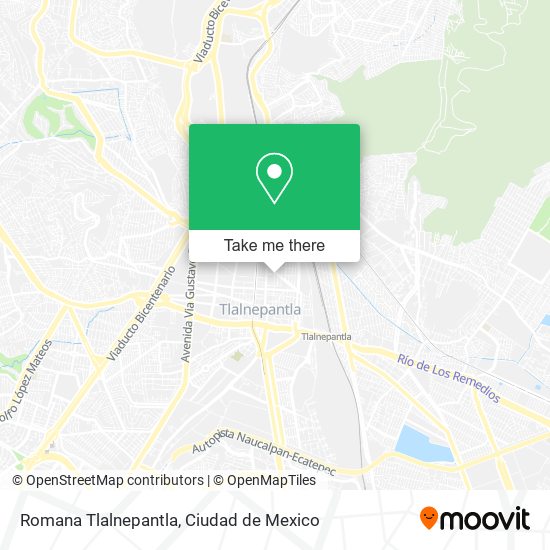 Mapa de Romana Tlalnepantla