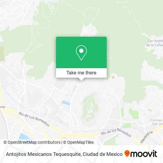 Mapa de Antojitos Mexicanos Tequesquite