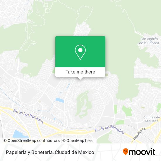 Papeleria y Boneteria map