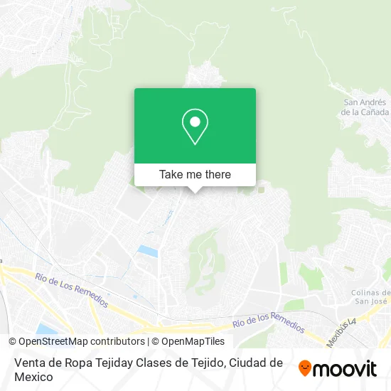 Venta de Ropa Tejiday Clases de Tejido map