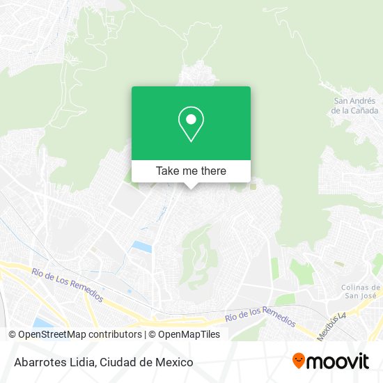 Abarrotes Lidia map