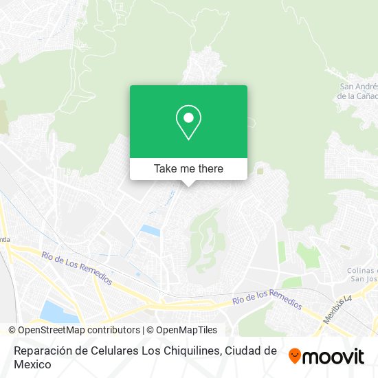 Mapa de Reparación de Celulares Los Chiquilines