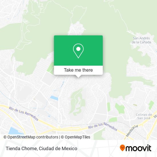 Tienda Chome map