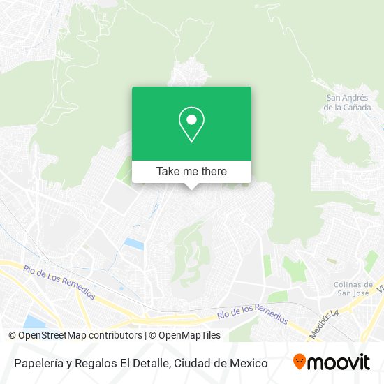 Mapa de Papelería y Regalos El Detalle