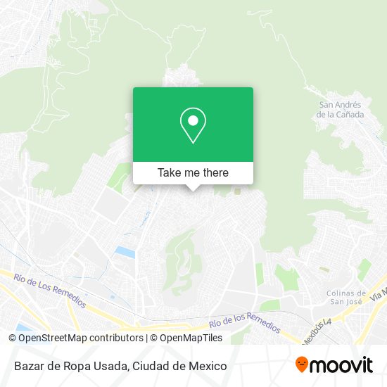 Mapa de Bazar de Ropa Usada