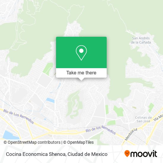 Cocina Economica Shenoa map