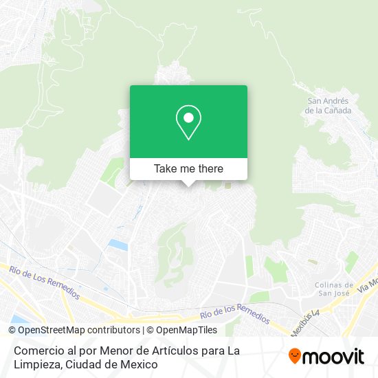 Comercio al por Menor de Artículos para La Limpieza map