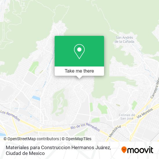 Materiales para Construccion Hermanos Juárez map