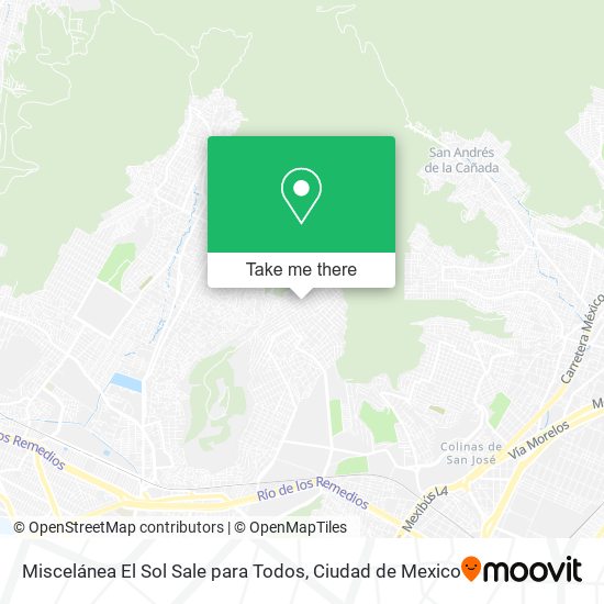Mapa de Miscelánea El Sol Sale para Todos