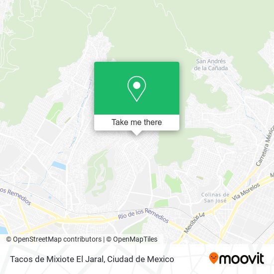 Mapa de Tacos de Mixiote El Jaral