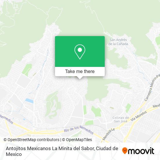 Mapa de Antojitos Mexicanos La Minita del Sabor