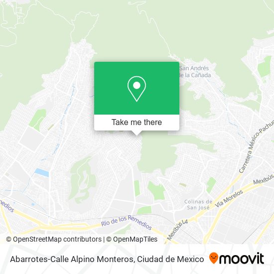 Abarrotes-Calle Alpino Monteros map