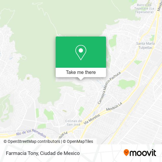 Mapa de Farmacia Tony