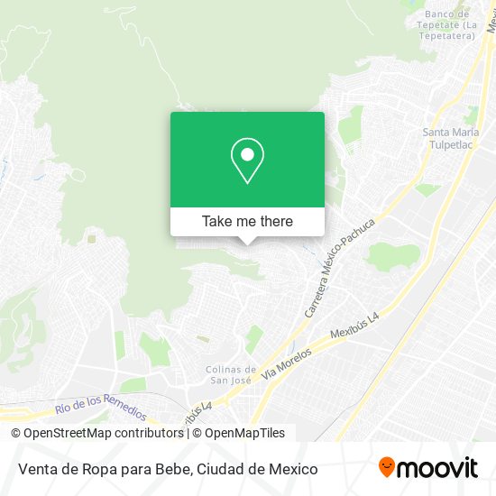 Mapa de Venta de Ropa para Bebe