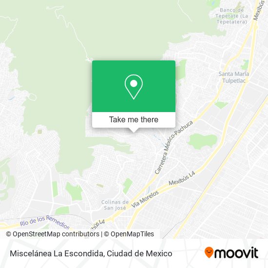 Miscelánea La Escondida map