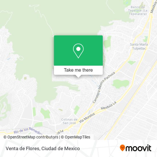 Venta de Flores map