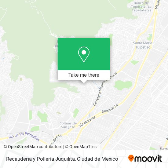 Recauderia y Pollería Juquilita map