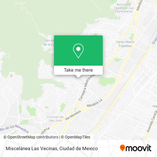 Miscelánea Las Vecinas map