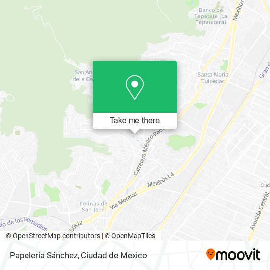 Papeleria Sánchez map