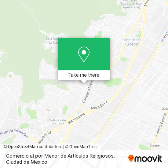 Comercio al por Menor de Artículos Religiosos map