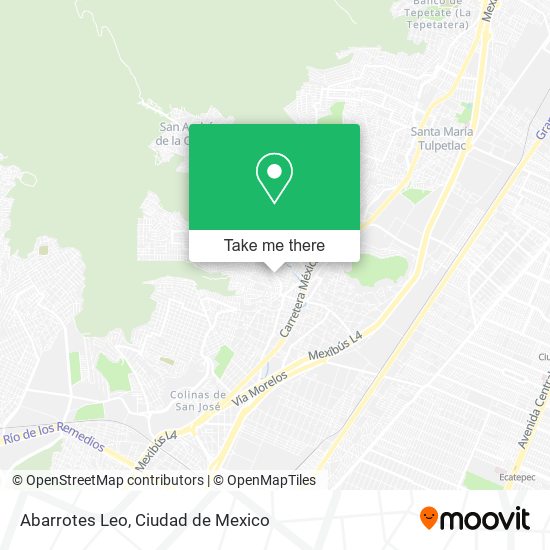 Abarrotes Leo map